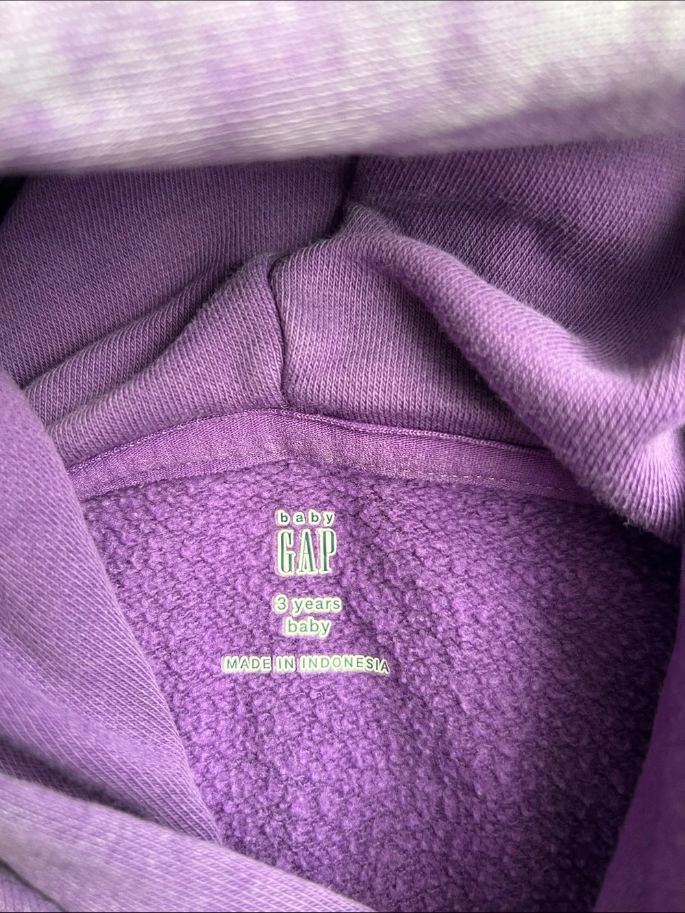 Gap Purple Toddler Hooded Sweatshirt, Size 3T